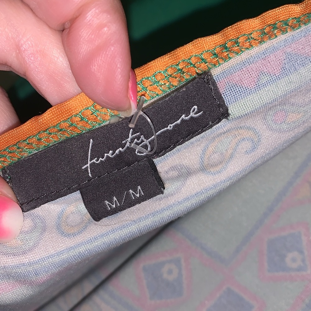 Twenty one nwot midi satiny boho dress - Picture 6 of 8